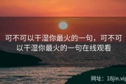 可不可以干湿你最火的一句，可不可以干湿你最火的一句在线观看