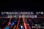 日产精品码2码三码四码区别，日产精品码2码三码四码区别在哪
