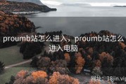 proumb站怎么进入，proumb站怎么进入电脑