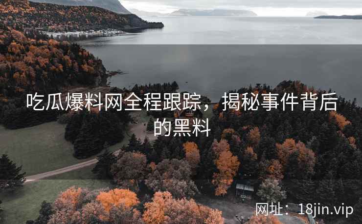 吃瓜爆料网全程跟踪，揭秘事件背后的黑料